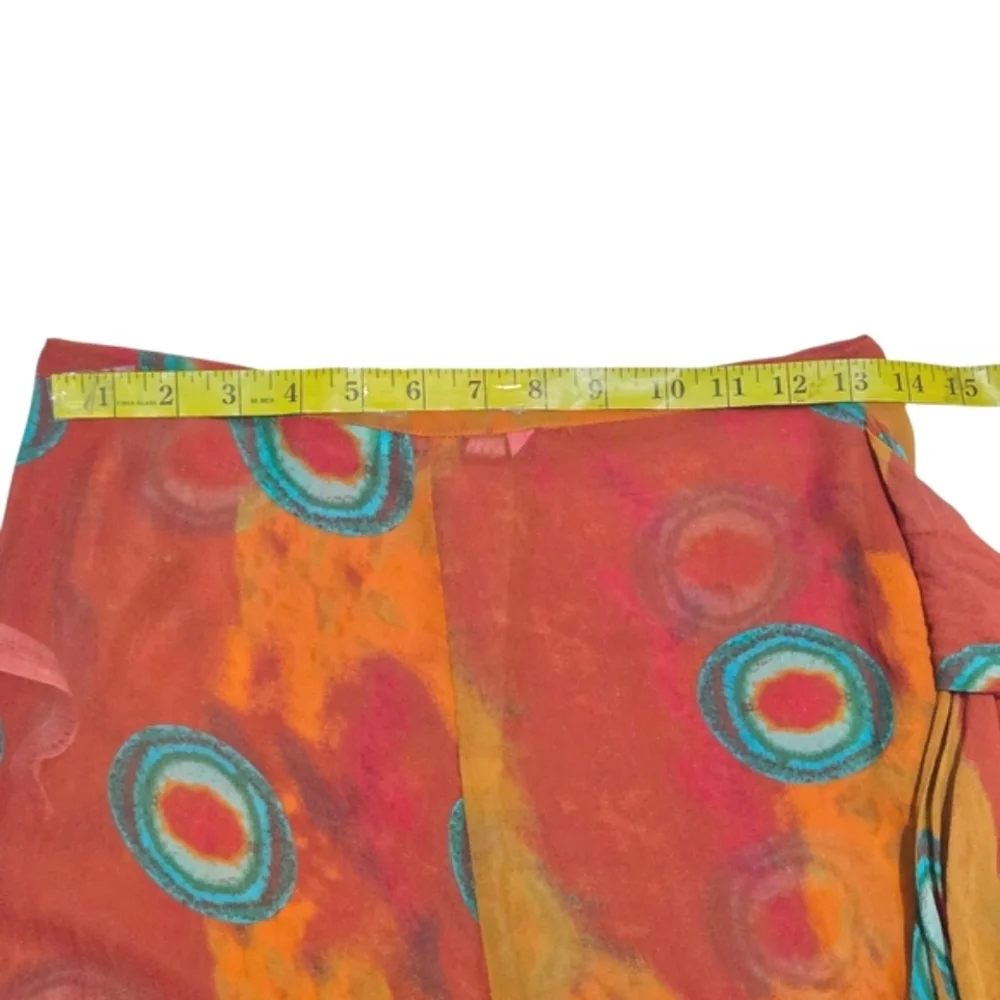 Zara GORGEOUS Printed Pareo Pants Swimwear Beach Cover up Size M - Picture 9 of 11